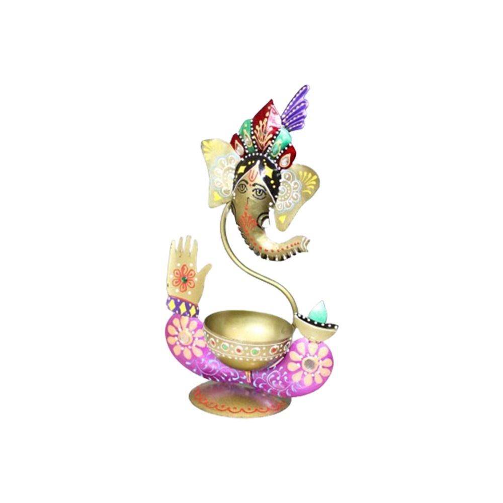 Mini Ganesh T light – Decorative Lord Ganesha Candle Holder